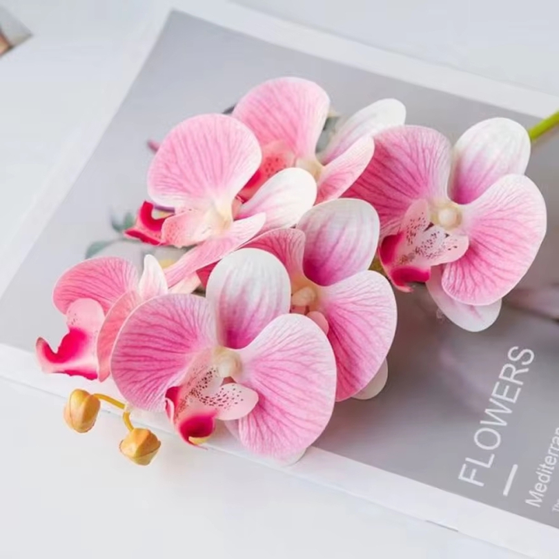 Bonsai Garden Decor - 3D Artificial Flowers Plastic Butterfly Orchid