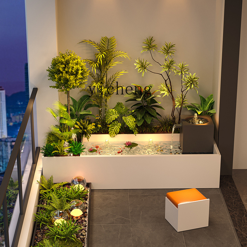 Garden Balcony Flower Box Sitt - Bonsai Garden Chinese Garden ulasan dan harga