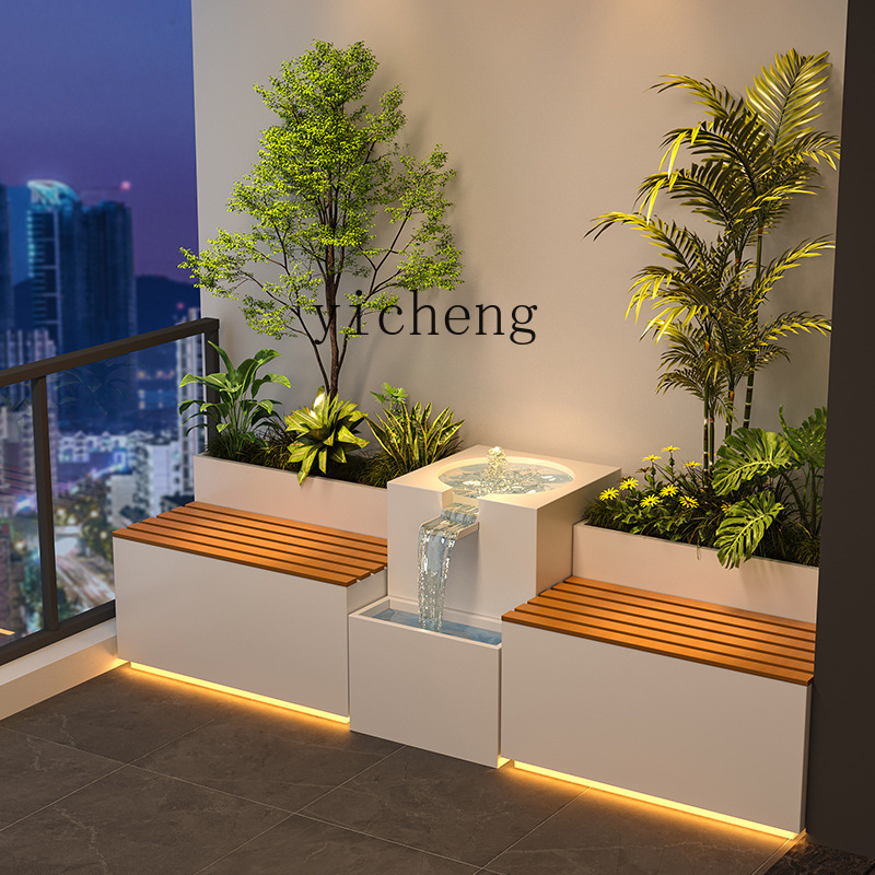 Garden Balcony Flower Box Sitt - Bonsai Garden Chinese Garden ulasan dan harga
