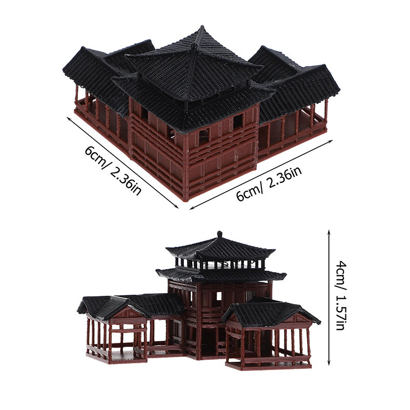 Ancient Building Model Miniatu - Bonsai Garden Chinese Garden ulasan dan harga