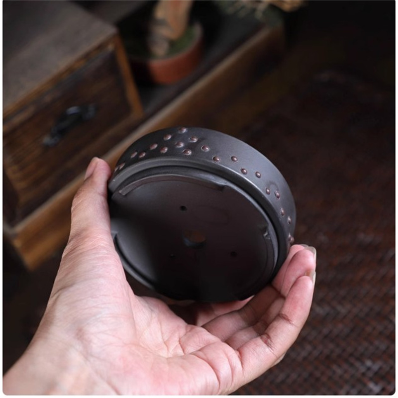 Ceramic Round Bonsai Pot, Drum - Bonsai Garden Chinese Garden ulasan dan harga