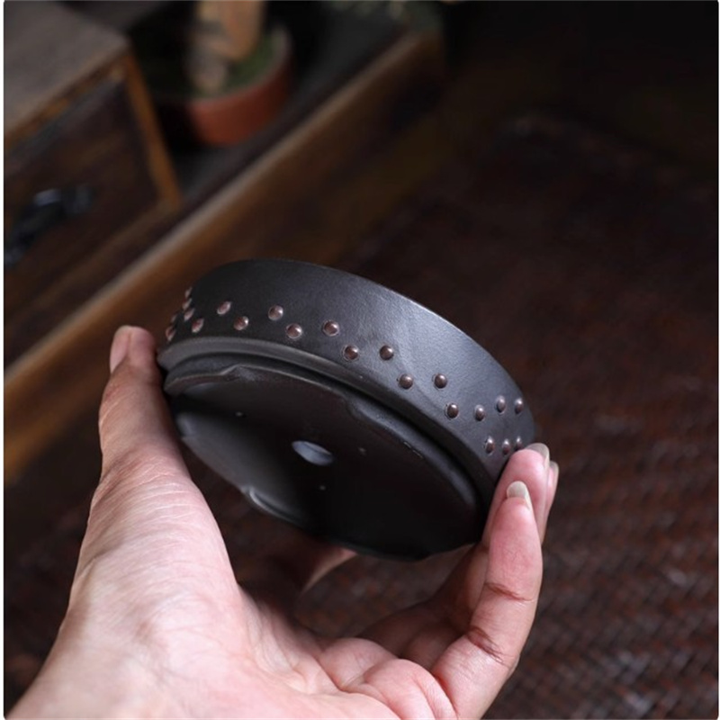 Ceramic Round Bonsai Pot, Drum - Bonsai Garden Chinese Garden ulasan dan harga