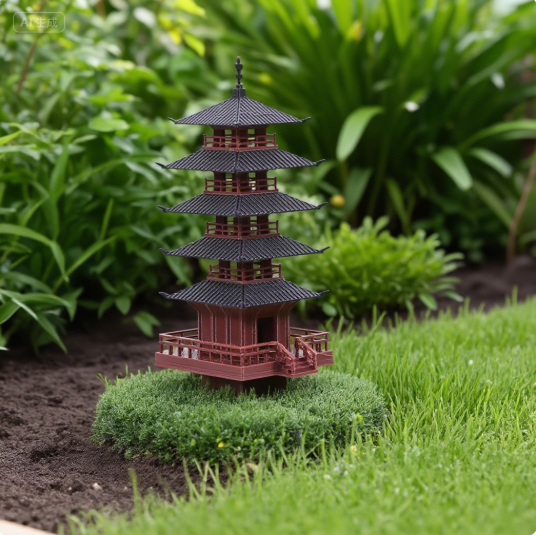 Garden Aquarium Bonsai Decor M - Bonsai Garden Chinese Garden ulasan dan harga