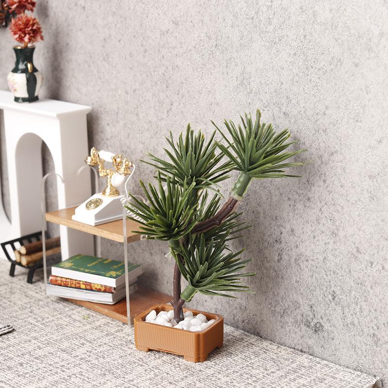 1Pcs 1/12 Dollhouse Simulation - Bonsai Garden Decor ulasan dan harga