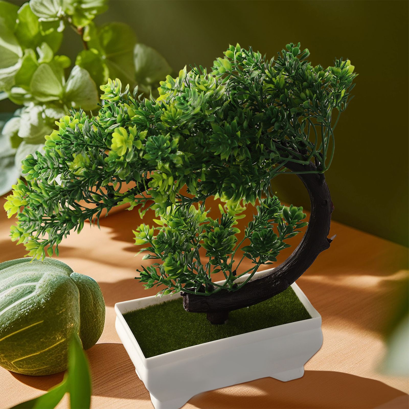 Plastic potted bonsai ornament - Bonsai Garden For Desk ulasan dan harga