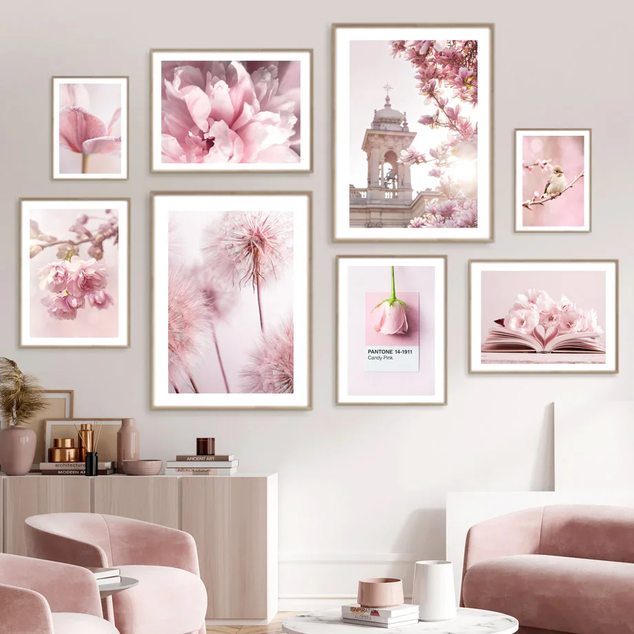 Spring Pink Rose Peony Sakura  - Bonsai Garden Decor ulasan dan harga