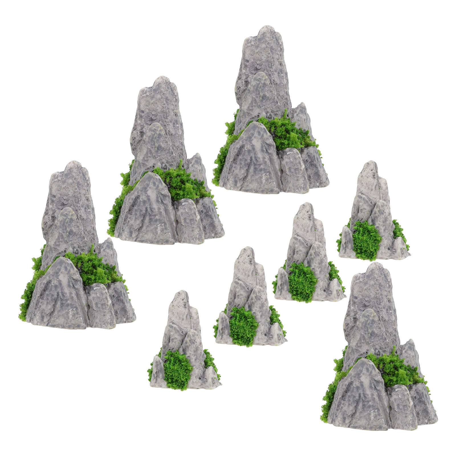 8Pcs Mini Resin Rockery Orname - Bonsai Garden For Desk ulasan dan harga