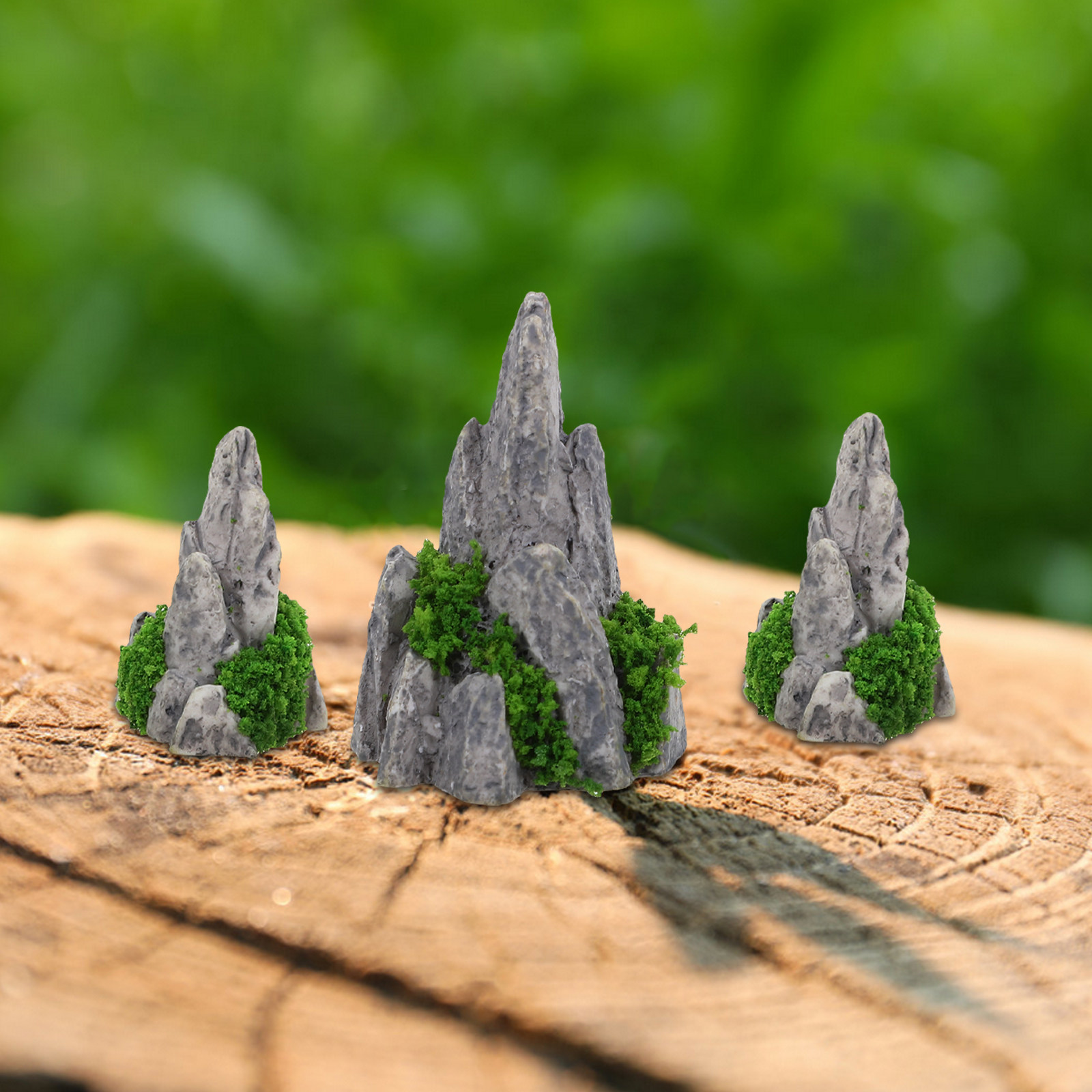 8Pcs Mini Resin Rockery Orname - Bonsai Garden For Desk ulasan dan harga