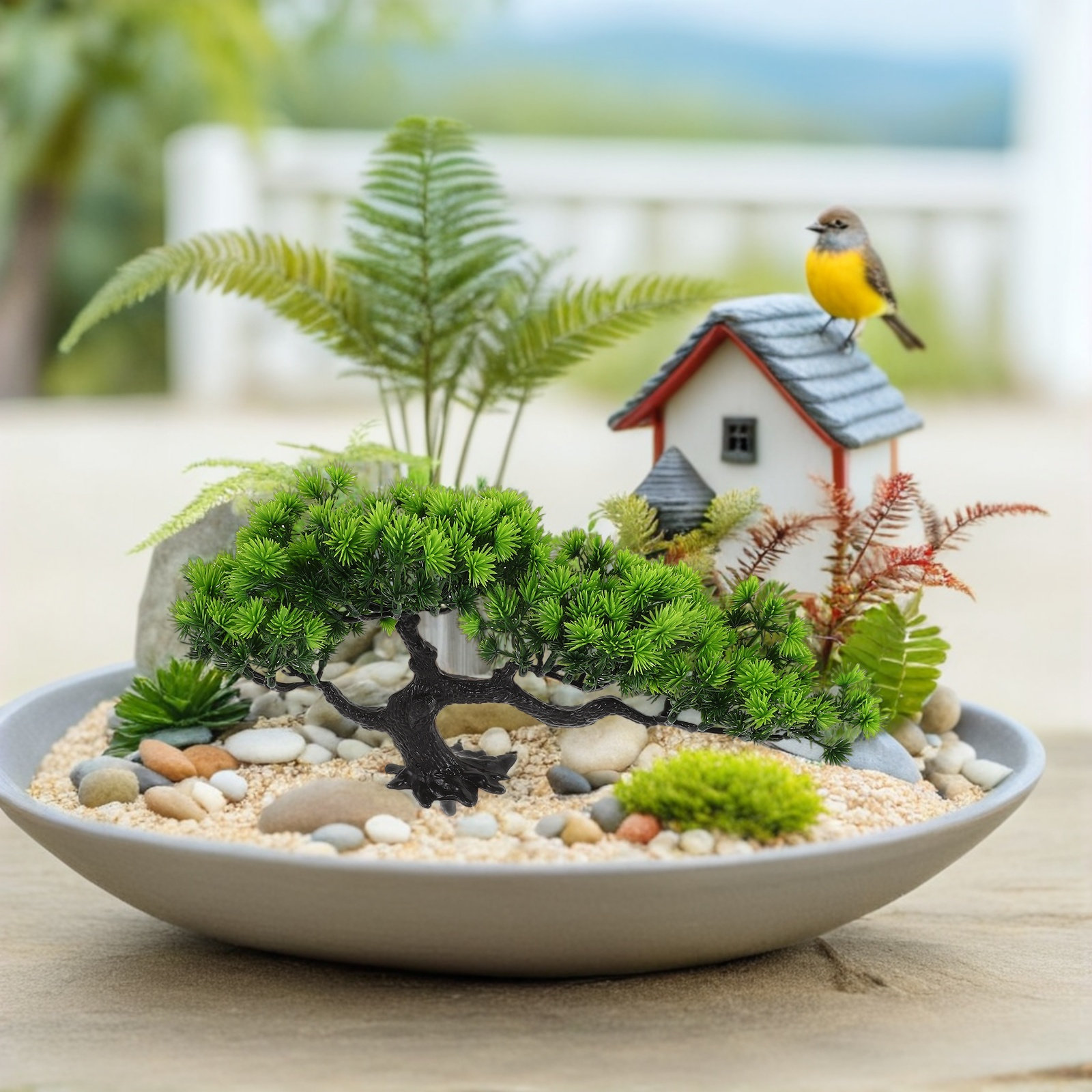 2Pcs Artificial Bonsai Tree Ju - Bonsai Garden For Desk ulasan dan harga