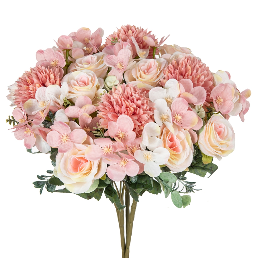 1/4pcs Artificial Flower Rose  - Bonsai Garden Decor ulasan dan harga