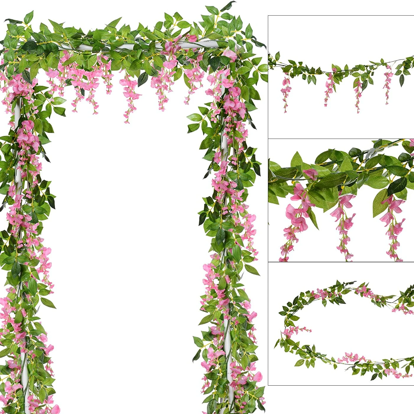 1.8M Artificial Flowers Silk A - Bonsai Garden Decor ulasan dan harga